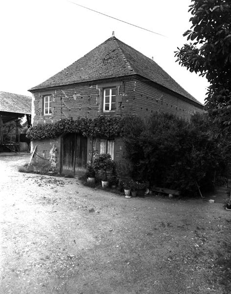 Vue générale d'un cuvage en pisé (Demolles, Luzillat)