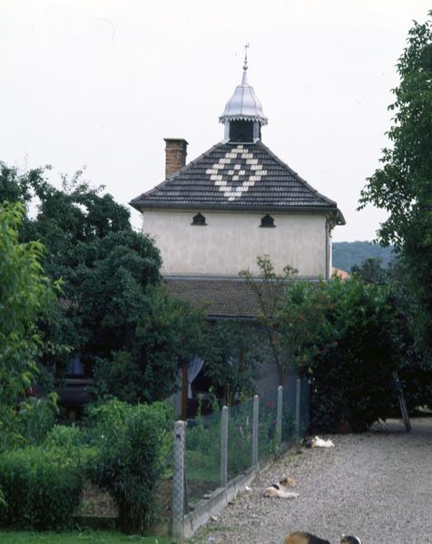 Vue générale d'un pigeonnier sur four à pain (Demolles, Luzillat)