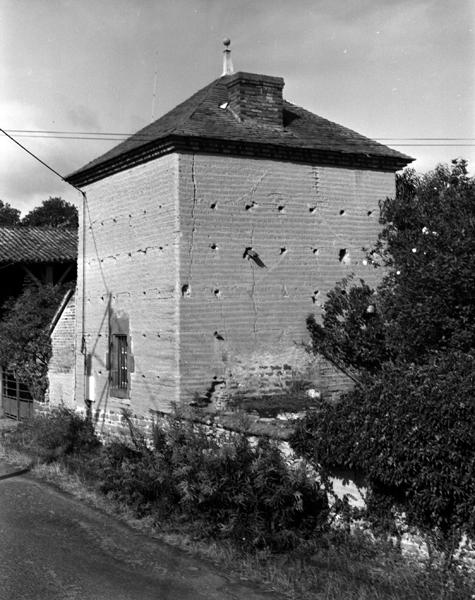 Vue générale d'un pigeonnier sur four à pain (Demolles, Luzillat)