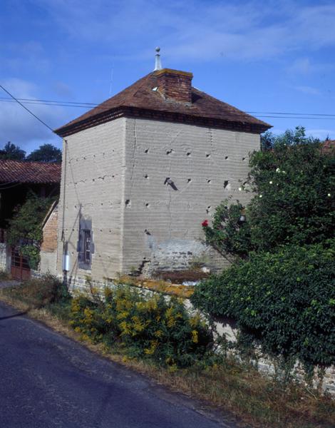 Vue générale d'un pigeonnier sur four à pain (Demolles, Luzillat)