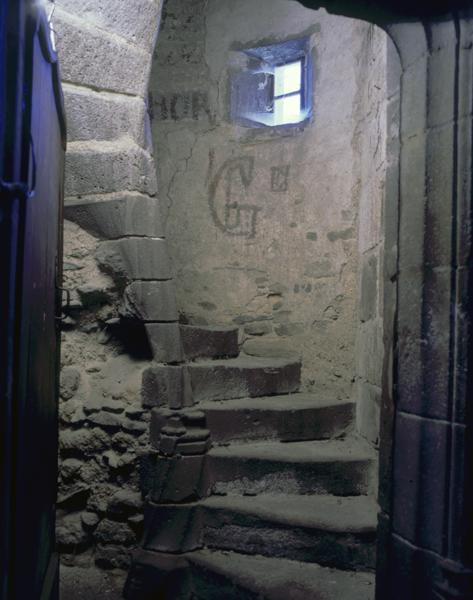 Vue de l'escalier du clocher