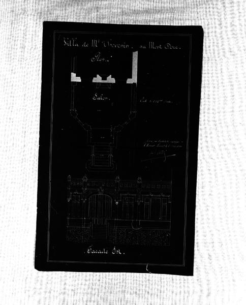 Villa de M Thevenin au Mont-Dore Plan Façade est
