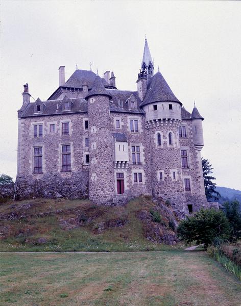 Elévations ouest et nord-ouest du château du XIXe siècle