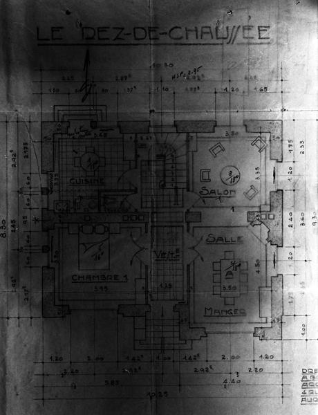 Plan de la maison Le rez-de-chaussée