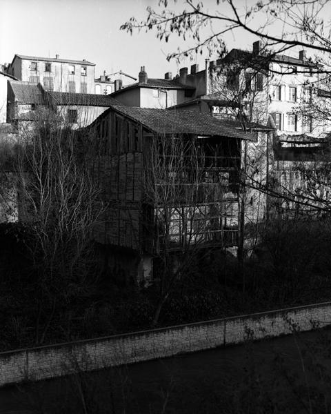 Vue générale de la tannerie depuis le sud-ouest