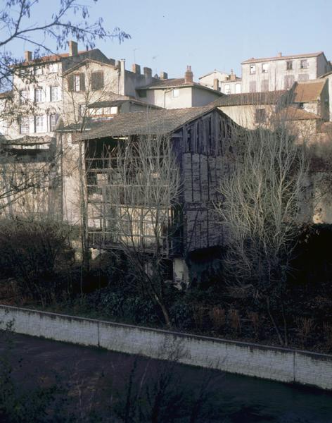 Vue générale de la tannerie depuis le sud-ouest