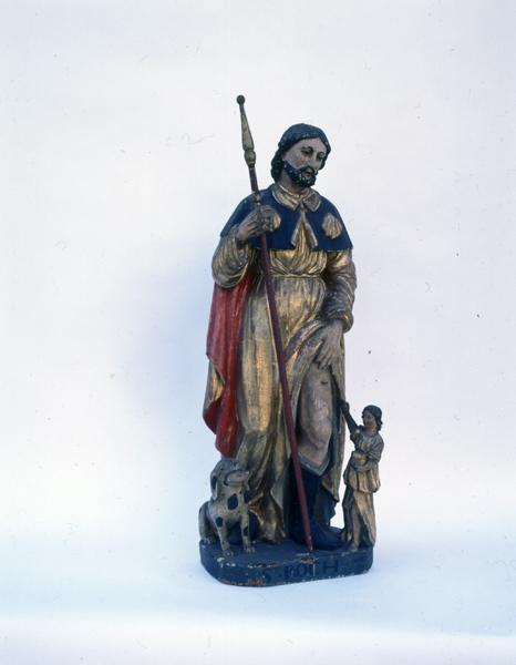 Statue (demi-nature) : saint Roch de Montpellier