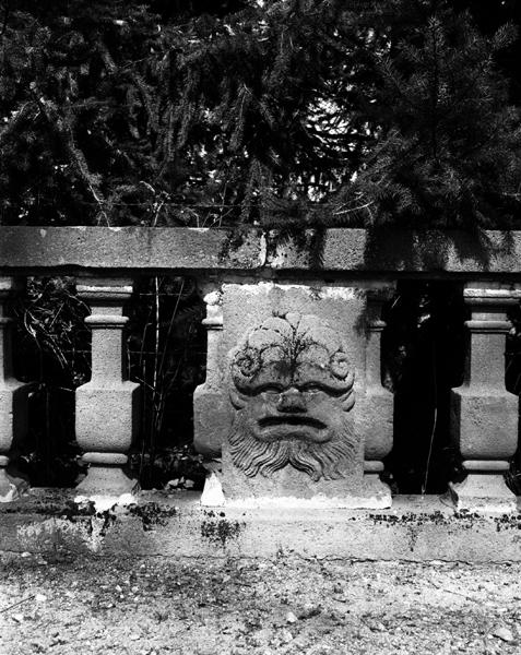 Détail d'un trumeau:mascaron