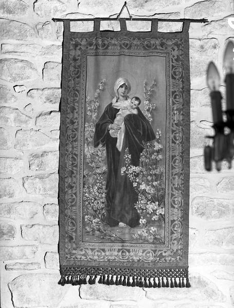 Bannière de procession : Vierge à l'Enfant