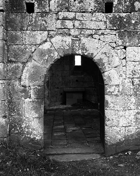 Vue de l'actuelle porte d'entrée de l'église