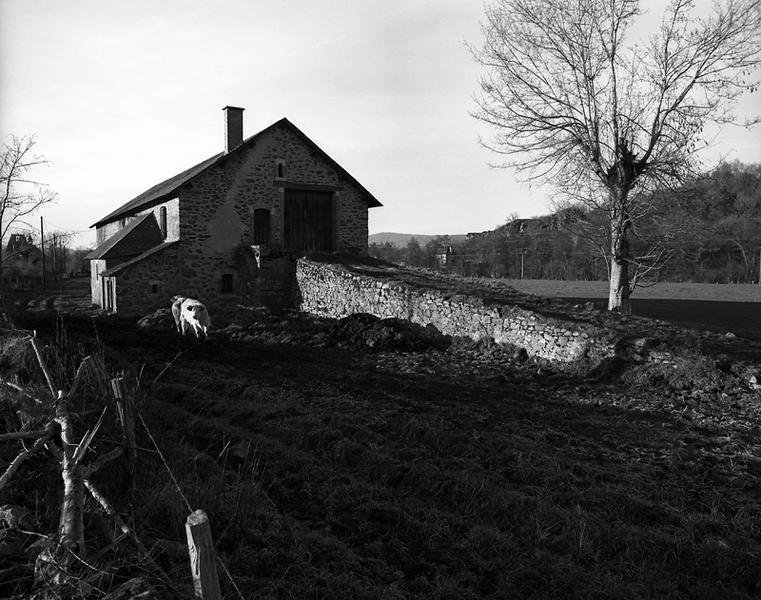 Montée et porte de grange, logement de domestique, porcherie