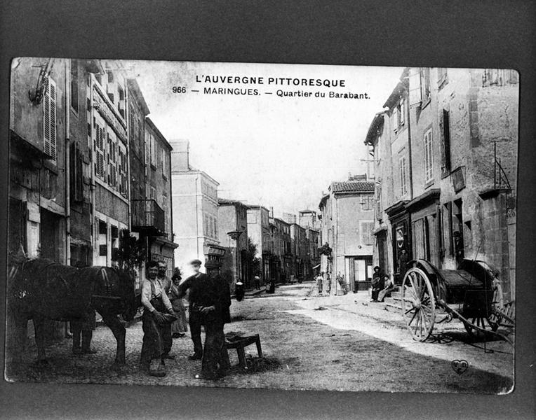 Maringues.-Quartier du Barabant., carte postale, collection L'Auvergne Pittoresque no. 966, s.d.[verso séparé], V.D.C. éditeur.