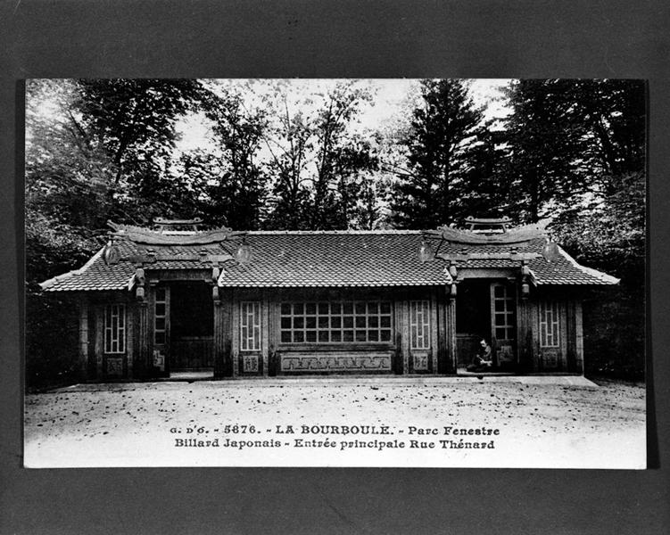 La Bourboule. - Parc Fenestre. Billard Japonais - Entrée principale Rue Thénard.
