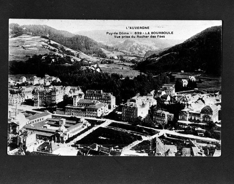 La Bourboule Vue prise du Rocher des Fées