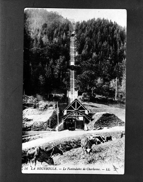 La Bourboule. - Le Funiculaire de Charlanne. [Vue générale depuis la gare de départ].