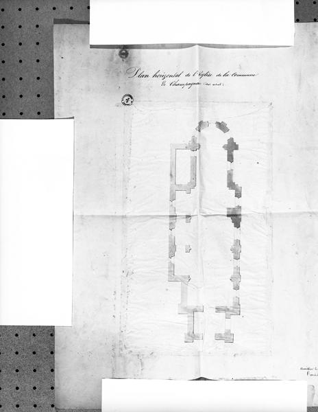 Plan He de l'église (état actuel)