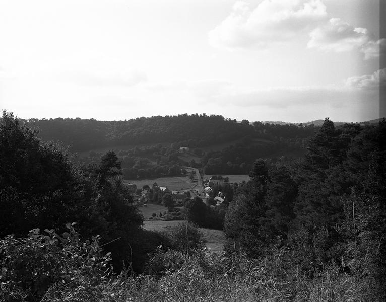 Vue de Ydes Bourg depuis le calvaire de Montfouilloux