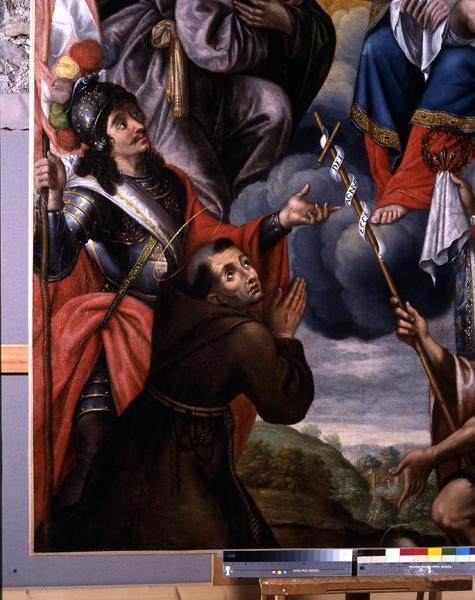 Détail : Saint Maurice et Saint François d'Assise