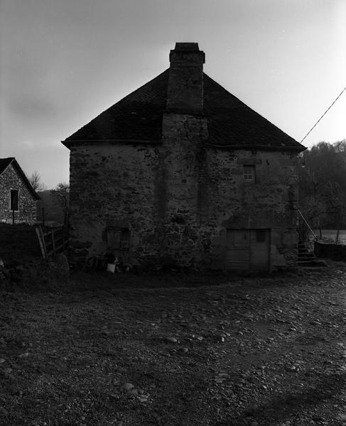 Moulin à farine : élévation latérale