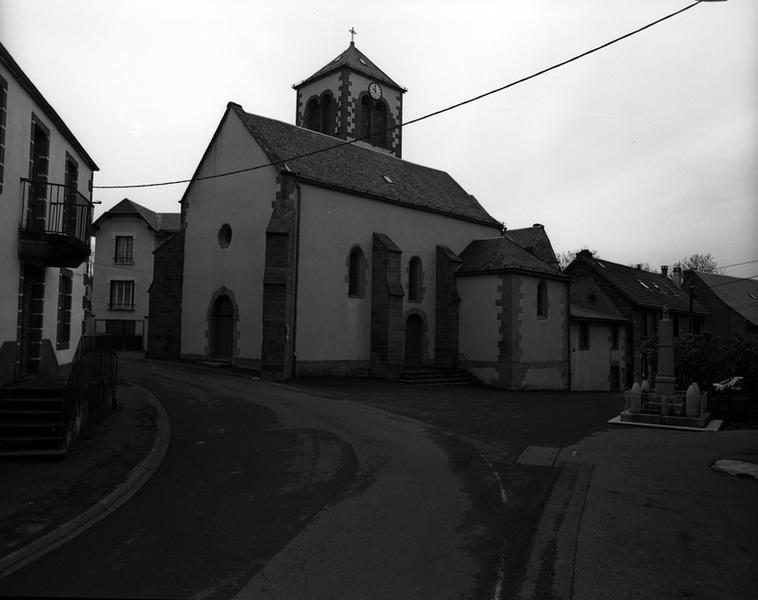 Vue générale de l'église depuis le sud-ouest