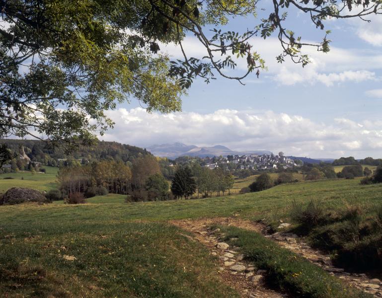 Le bourg vu depuis les granges de Marlat