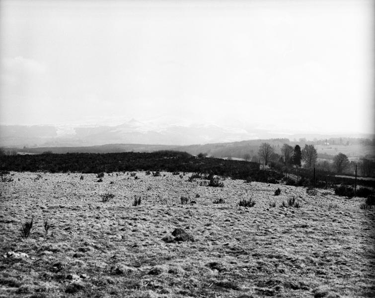 Le massif du Sancy à l'est depuis Hauteserre