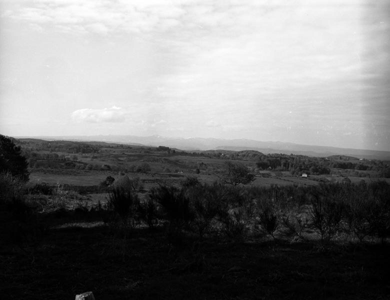 Paysage vers le sud-est depuis Hauteserre