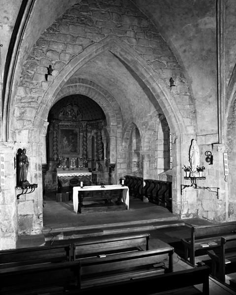 Vue de trois-quarts du choeur