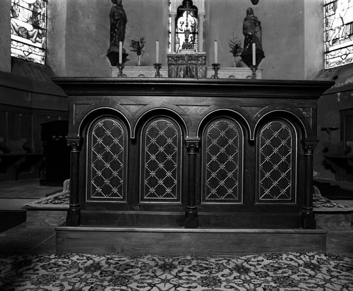 Le mobilier de la chapelle