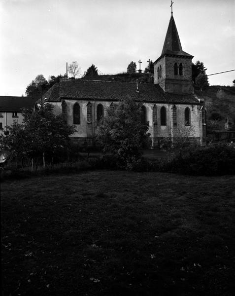 Vue générale de l'élévation nord de l'église