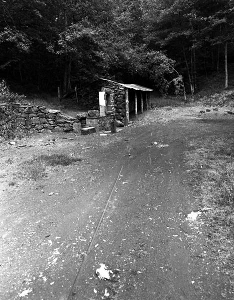 Vue partielle du site de l'ancienne carrière d'andésite du Bois des Amontées.
