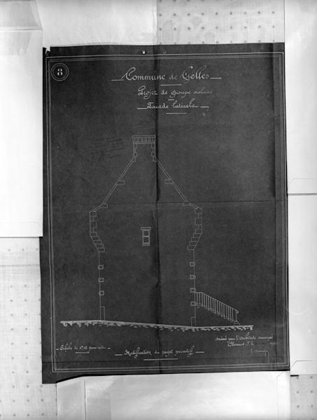 Commune de Gelles - Projet de groupe scolaire - Façade latérale