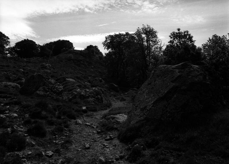 Vue d'un chemin creux pès de la Morangie