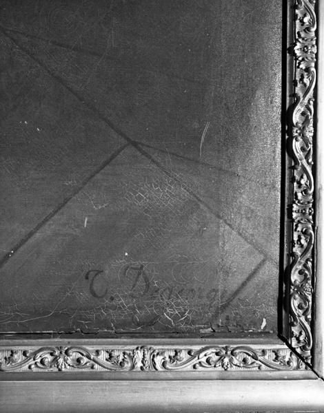 Détail de la signature et de la date.