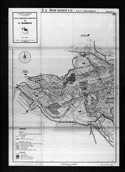 Plan d'urbanisme directeur de La Bourboule Etat futur Planche 1