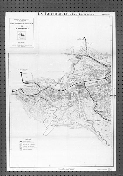 Plan d'urbanisme directeur de La Bourboule Etat actuel Planche 1