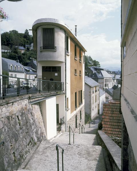 Vue de la villa depuis le sud-ouest