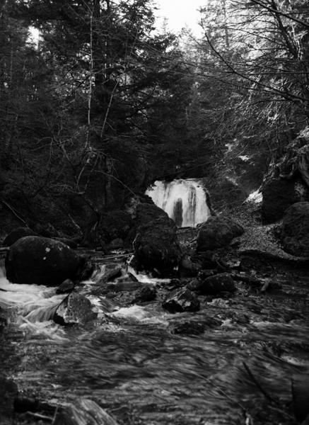 Vue générale de la cascade de la Vernière