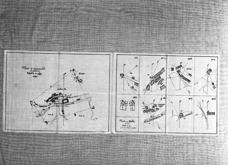 Périmètre de protection des sources minérales de La Bourboule. Annexes au procès-verbal de bornage. Plan d'ensemble. Plans de détails.