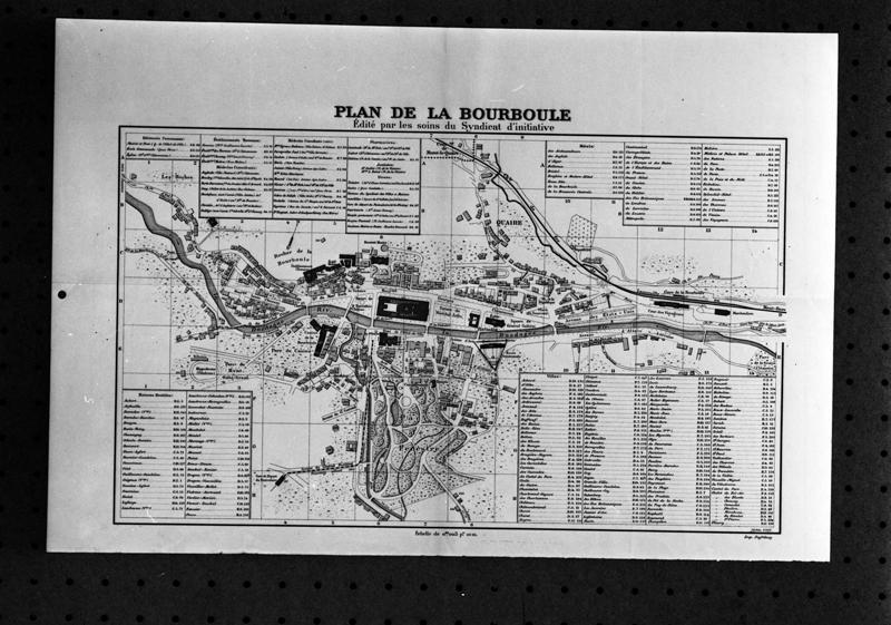 Plan de La Bourboule édité par les soins du Syndicat d'initiative