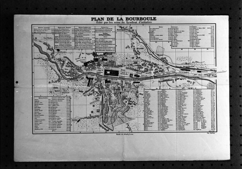 Plan de La Bourboule édité par les soins du Syndicat d'initiative