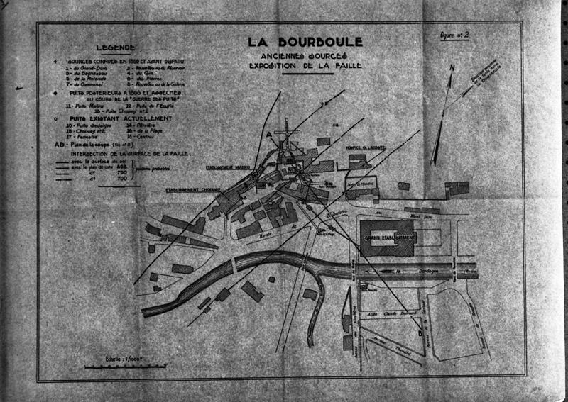 La Bourboule Anciennes sources Exposition de la faille