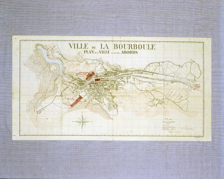 Ville de La Bourboule Plan de la ville et de ses abords