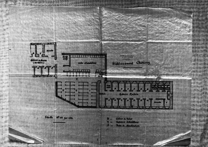 Etablissement Choussy Plan du rez-de-chaussée