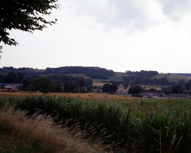 Vue générale en direction de la gare de chemin de fer