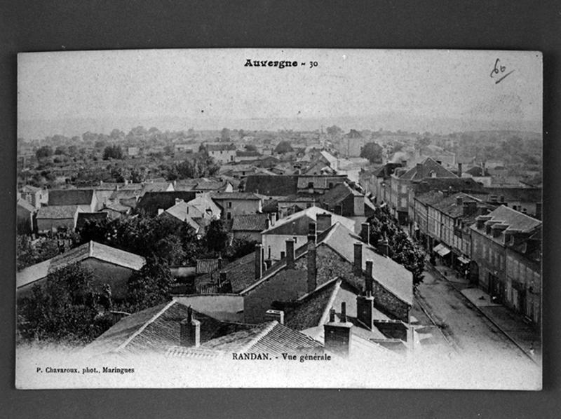 Vue générale prise depuis le clocher de l'église