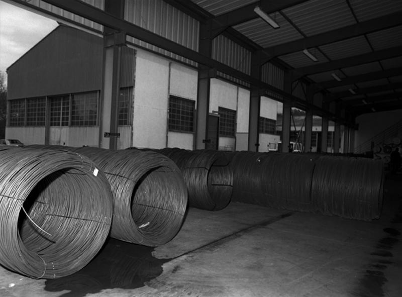 Hangar de stockage des aciers