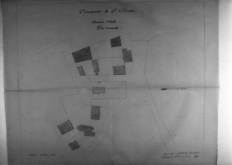 Maison d'école Plan d'ensemble