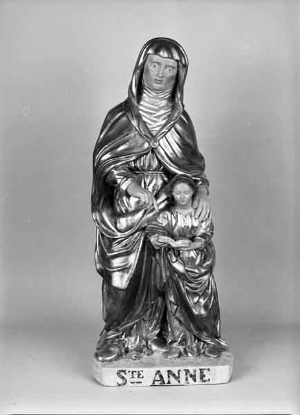 Groupe sculpté : Education de la Vierge