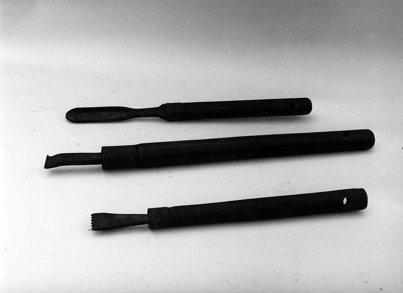 Vue générale d'outils de l'atelier de charron